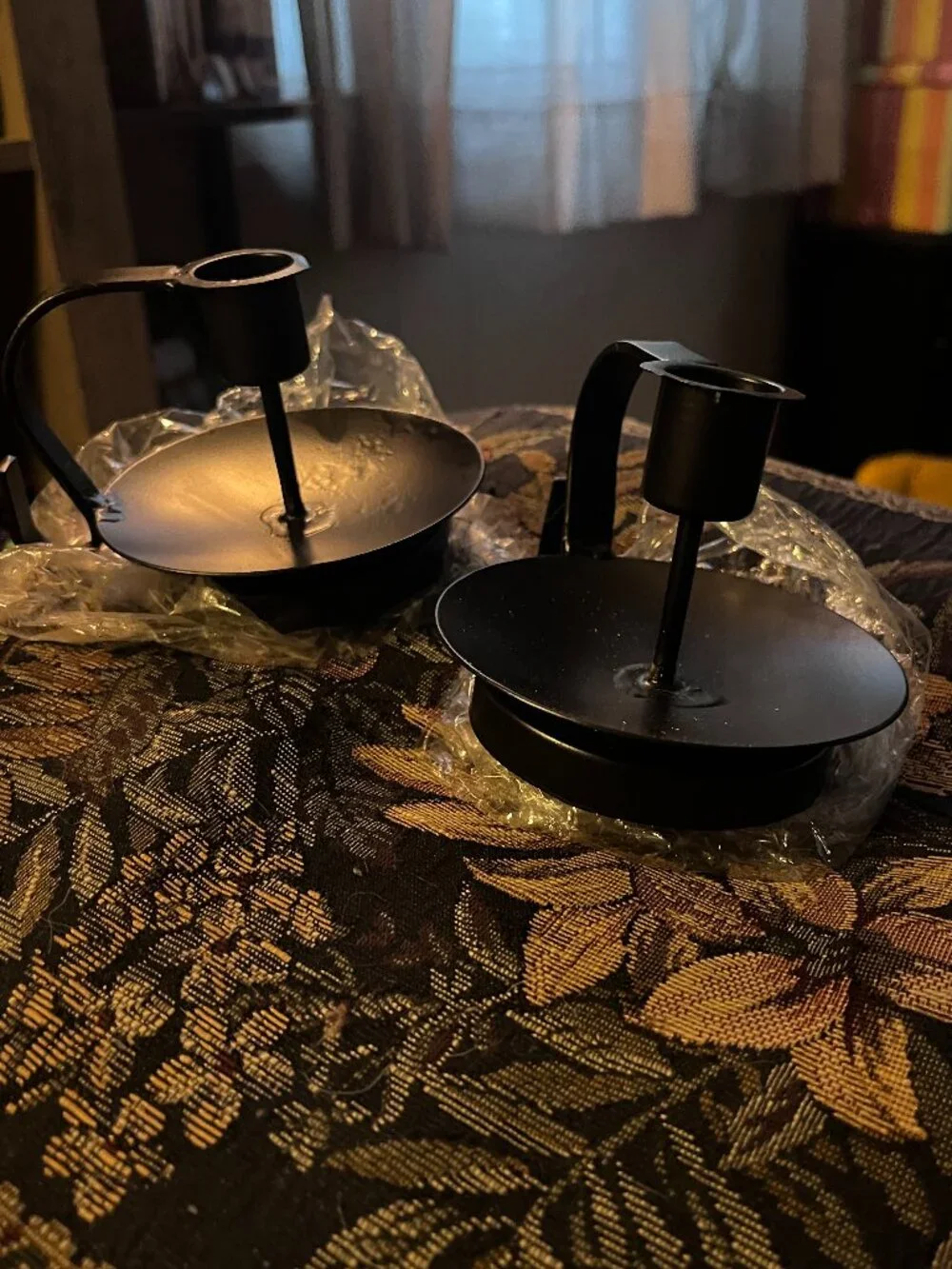 NWOT Black Candlestick Holders